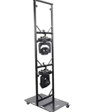 ProX XT-GRU-PKGX3BLK | Modular 3X Rapid U Grid Lighting System | Rolling Baseplate with Black Finish
