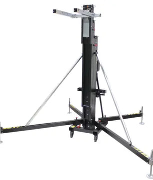 ProX XTF-FT6033 | Compact Front-Loading Line Array Lift Tower, 728 lb Capacity, 19.5ft Max Height, Incl. Adapter