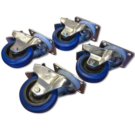 RCF AC-4 Caster Set Lock | 4" Locking Caster Wheel Kit for Select RCF Subwoofers