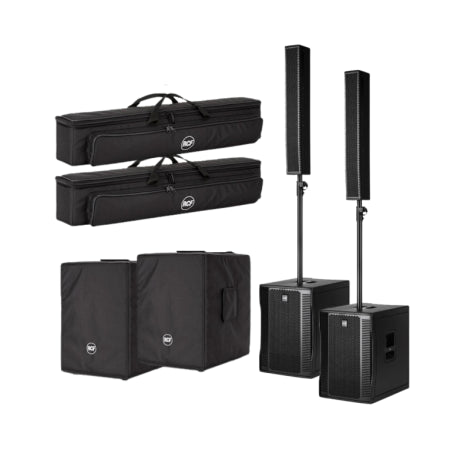RCF Evox 12 Column Array | Covers Included | Portable 12″ Woofer PA System