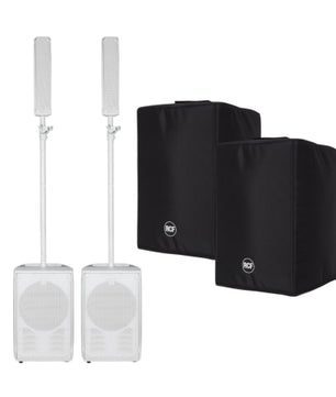 RCF Evox J8 White Pair | Column Array System Package with Covers