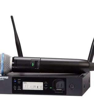 Shure GLXD24R+/B58 | Dual-Band Wireless Vocal Rack System with BETA 58A Microphone (Z3: 2.4, 5.8 GHz)