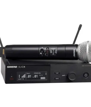 Shure SLXD24/SM58 J52 | 558-602 MHz, 24-bit Digital Wireless System | SM58 Handheld Mic with 330' Range
