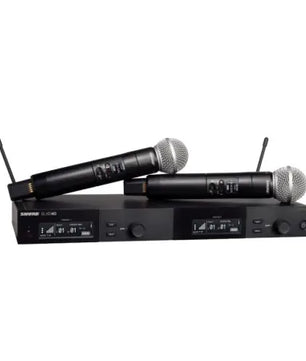 Shure SLXD24D/SM58 G58 | 470-514 MHz, Dual SM58 Handheld Wireless Mics | 24-Bit Digital Audio with 330' Range