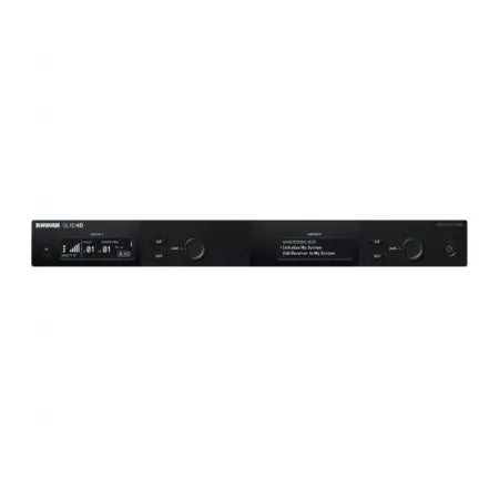 Shure SLXD4D-J52 | Dual-Channel Digital UHF Receiver | 24-Bit Audio with Rackmount Design