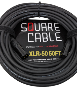 SquareCable XLR-50 | 50ft XLR to XLR Cable