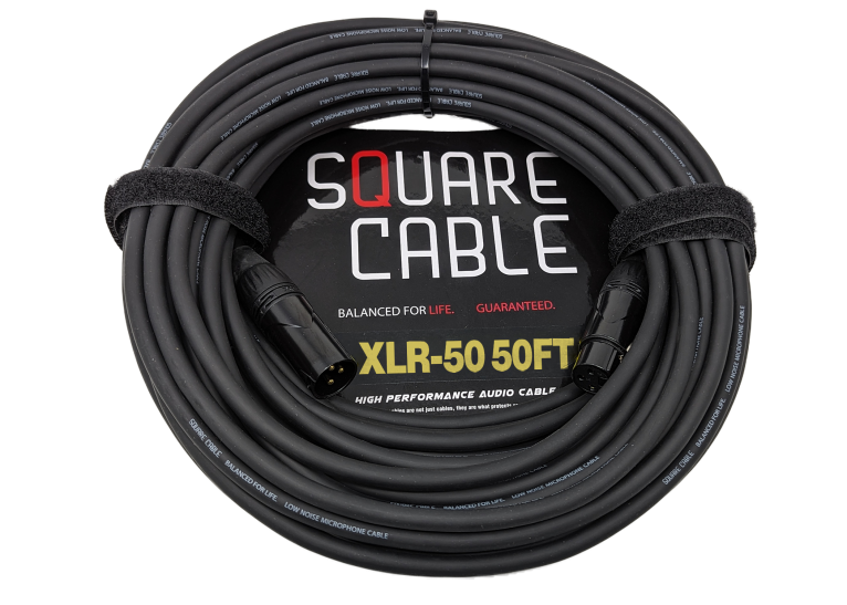 SquareCable XLR-50 | 50ft XLR to XLR Cable