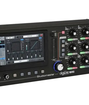Studio Master DigiLive 16RS | 16-Channel Digital Rack Mixer with Touchscreen & iOS Control