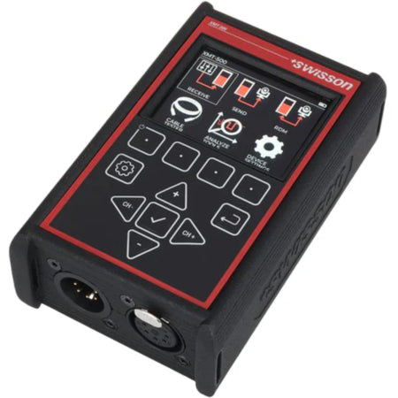Swisson XMT-500 | DMX, RDM, Art-Net & sACN Signal Tester with Cable Diagnostics