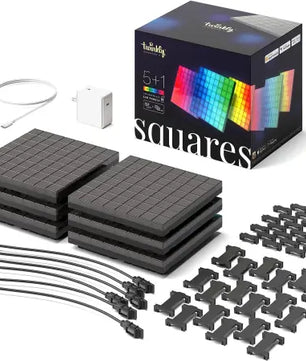 Twinkly Squares Starter Kit | 1 Master Tile + 5 Extension Tiles