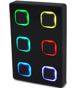 Visual Productions B-Station2 | 6-Button PoE Wall Controller | OSC, UDP, Art-Net & sACN Compatible
