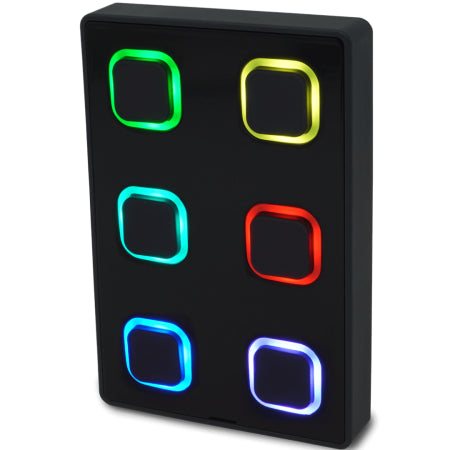 Visual Productions B-Station2 | 6-Button PoE Wall Controller | OSC, UDP, Art-Net & sACN Compatible
