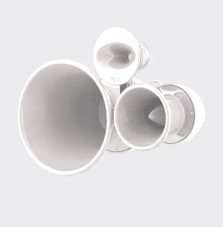 VOID Acoustics Air Motion White | Three-Way Bi-Amped Sculpted Loudspeaker Array | Iconic Horn-Loaded PA in White Finish