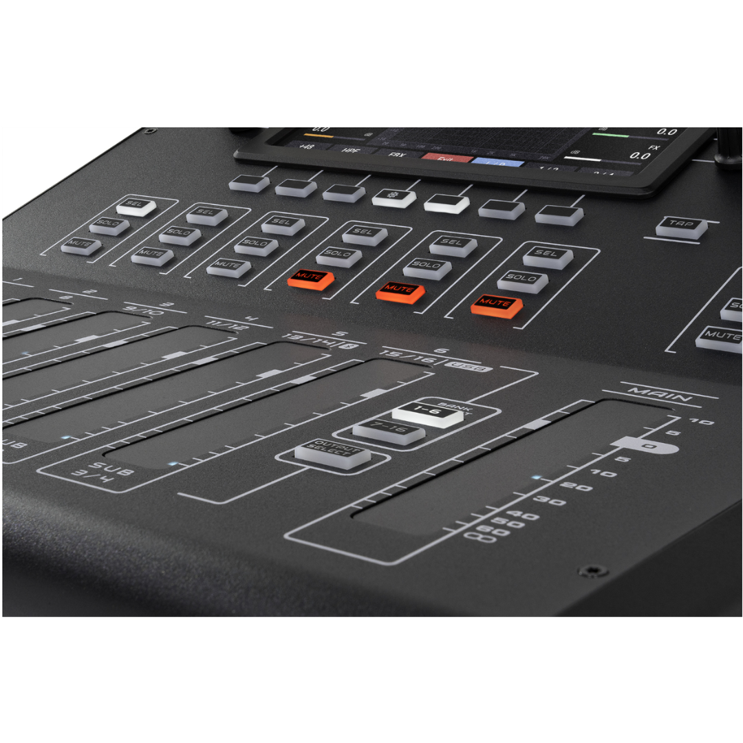 Alto Pro TMD16 | 16-Channel Digital Mixer with FX | Bluetooth, USB & Touch Faders