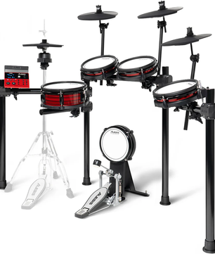 Alesis Nitro Ultimate | 9-Piece Mesh Kit - Bluetooth | Stand-Mounted Hi-Hat, USB MIDI