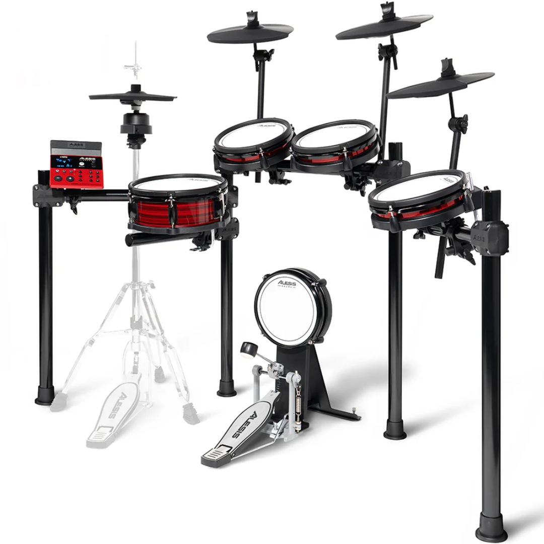 Alesis Nitro Ultimate | 9-Piece Mesh Kit - Bluetooth | Stand-Mounted Hi-Hat, USB MIDI