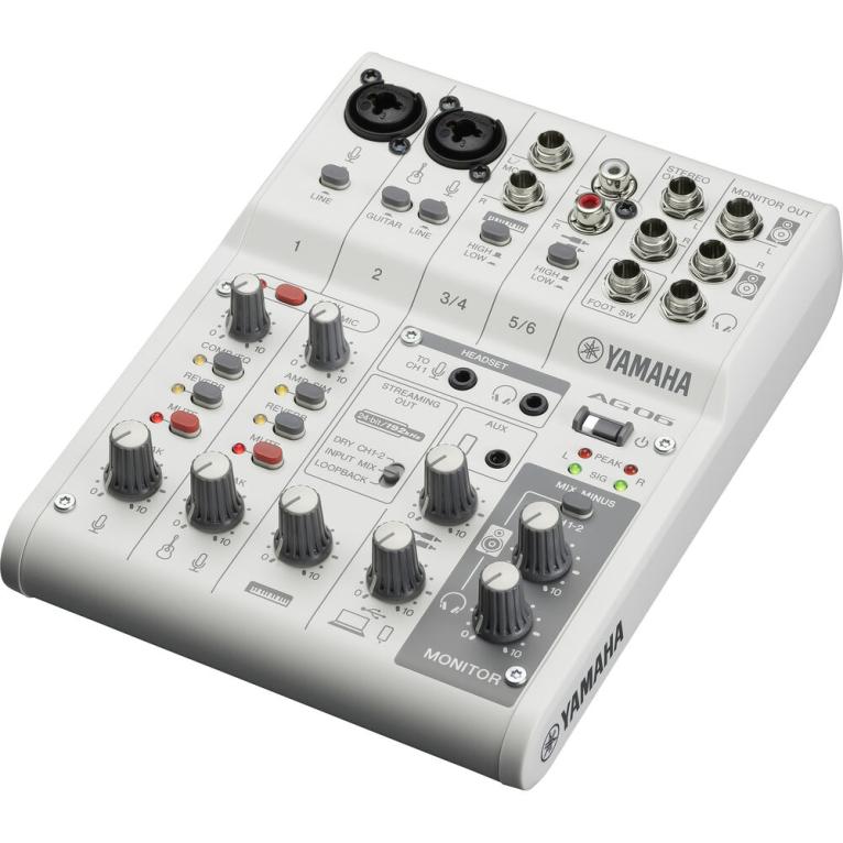 Yamaha AG06MK2 W | White 6-Channel Mixer