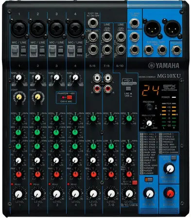Yamaha MG10XU | Ins: 4 Mic, 3 Line - Effects