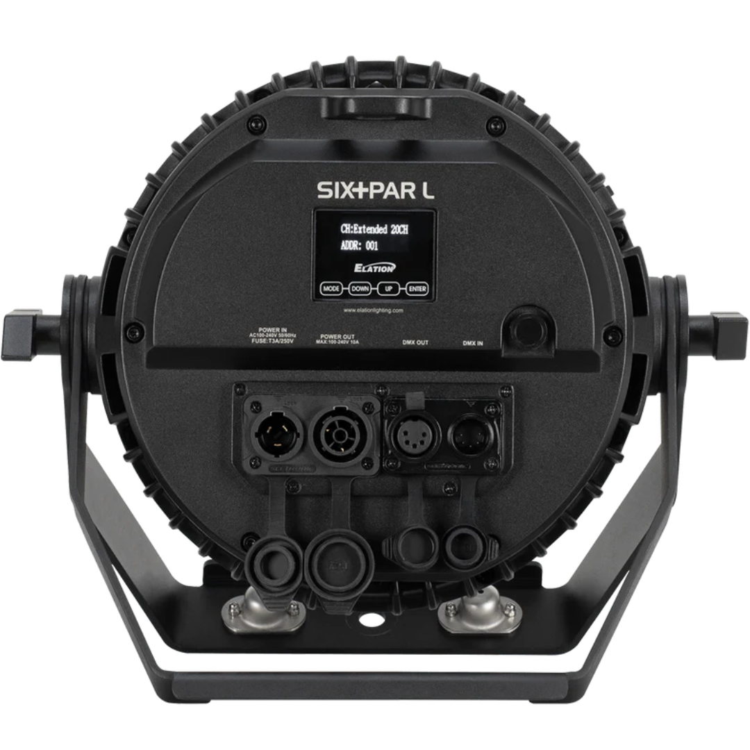 Elation SIX+ PAR L | 14x 20W RGBLA+UV LED - 7300 Lumens | IP65 Outdoor-Rated Fixture with Silent Operation
